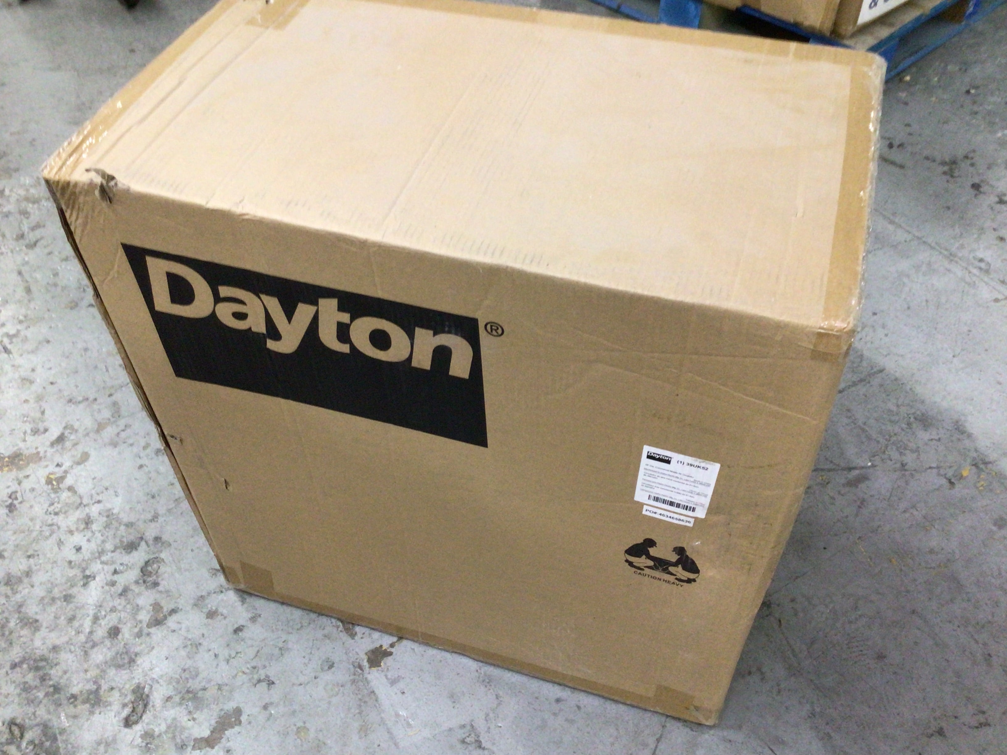 Dayton 39Uk52 Mobile Air Circulator 24" Non-Oscillating, 115Vac, 4150/6200 Cfm (8131616997614)
